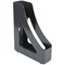 Deflecto SteriTouch Plastic Magazine File, Black