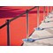 Securit Budget Barrier Pole Set with Retractable Belt Chrome/Black (Pack of 2)