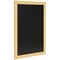 Securit Woody Chalkboard with White Chalk Marker and Mounting Kit 300x10x400mm Teak