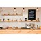Securit Woody Wood Board with Chalk Marker and Mounting Kit 400x15x600mm Teak