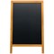Securit Duplo Double-sided Pavement Chalkboard with Lacquered Teak Frame 570x68x895mm