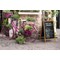 Securit Duplo Double-sided Pavement Chalkboard with Lacquered Teak Frame 570x68x895mm