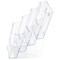 Deflecto 4 Tier Literature Holder 1/3 A4 77701