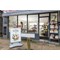 Deflecto A1 Water Based Pavement Display Board with Snap Frame Silver
