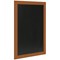 Deflecto Wall Mounted Chalkboard 300x400mm Teak