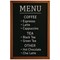 Deflecto Wall Mounted Chalkboard 400x600mm Teak