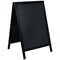 Deflecto Double Sided Pavement A Frame Chalkboard 850x545x560mm Black