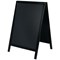 Deflecto Double Sided Pavement A Frame Chalkboard 850x545x560mm Black