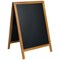 Deflecto Double Sided Pavement A Frame Chalkboard 850x545x440mm Teak