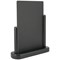 Deflecto Double Sided Medium Countertop Chalkboard Information Display Black