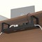D-Line Desk Cable Tray Steel Black