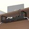 D-Line Desk Cable Tray Steel Black