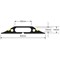 D-Line Floor Cable Cover, 30mmx10mm Channel, 1.8m Wide, Black & Yellow