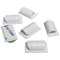 D-Line Self-Adhesive Cable Clips, White, Pack of 20