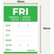 Avery Detailed Food Day Labels, Friday, Pack of 500
