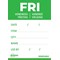 Avery Detailed Food Day Labels, Friday, Pack of 500