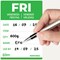 Avery Detailed Food Day Labels, Friday, Pack of 500