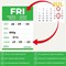 Avery Detailed Food Day Labels, Friday, Pack of 500