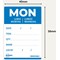 Avery Detailed Food Day Labels, Monday, Pack of 500