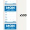 Avery Detailed Food Day Labels, Monday, Pack of 500