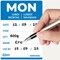Avery Detailed Food Day Labels, Monday, Pack of 500