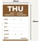 Avery Detailed Food Day Labels, Thursday, Pack of 500