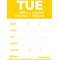 Avery Detailed Food Day Labels, Tuesday, Pack of 500