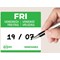 Avery Food Day Labels, Friday, Pack of 1000