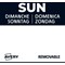 Avery Food Day Labels, Sunday, Pack of 1000