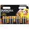 Duracell 1.5V AA Alkaline Battery (Pack of 8) Plus Power AA 5+3