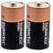 Duracell Plus Power Alkaline Battery, 1.5V, C, Pack of 2