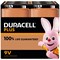 Duracell Plus 9V Alkaline Batteries, Pack of 4