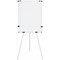 Bi-Office Earth Kyoto Tripod Non-Magnetic Easel, With Paper Roll, With Extendable Arms, 700x1000mm, Silver