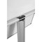 Bi-Office Earth Non-Magnetic Mobile Easel, 700x1000mm, Silver