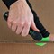 Klever Eco Xchange 35 Safety Cutter, Black/Green, Pack of 10