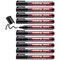 Edding 300 Permanent Bullet Tip Marker Black (Pack of 10)