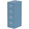 Qube 4 Drawer Filing Cabinet Pastel Blue