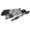 Swash Triangular Ballpoint Pens, Rubber-Grip, 40 x Black and 3 x Purple, Pack of 43