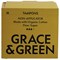 Grace and Green Organic Cotton Non Applicator Tampons, Super, Pack of 18