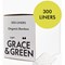 Grace and Green Bulk Bamboo Liners, Pack of 300