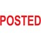 Colop Green Line Word Stamp, POSTED, Red