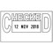 Colop Printer 38 Self Inking Date and Messages Stamp CHECKED