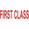 Colop Green Line Word Stamp FIRST CLASS Red