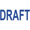 Colop Green Line Word Stamp, DRAFT, Blue