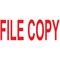 Colop Green Line Word Stamp, FILE COPY, Red