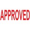 Colop Green Line Word Stamp, Approved, Red