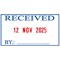Colop S260/L1 Green Line Text and Date Stamp RECEIVED