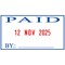 Colop S260/L2 Green Line Text and Date Stamp PAID