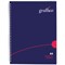 Graffico Hard Cover Wirebound Notebook, A4, Ruled, 160 Pages, Blue
