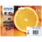 Epson 33XL Oranges Claria Premium Ink Cartridge High Yield CMYK/Photo Black Multipack C13T33574011
